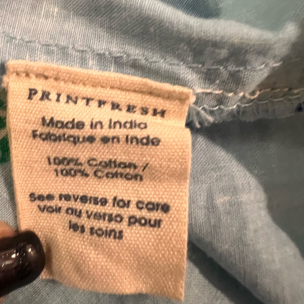 Printfresh Rosalina Dress Tulip Bloom Blue NWT Size M Organic Cotton $198 - Picture 11 of 12